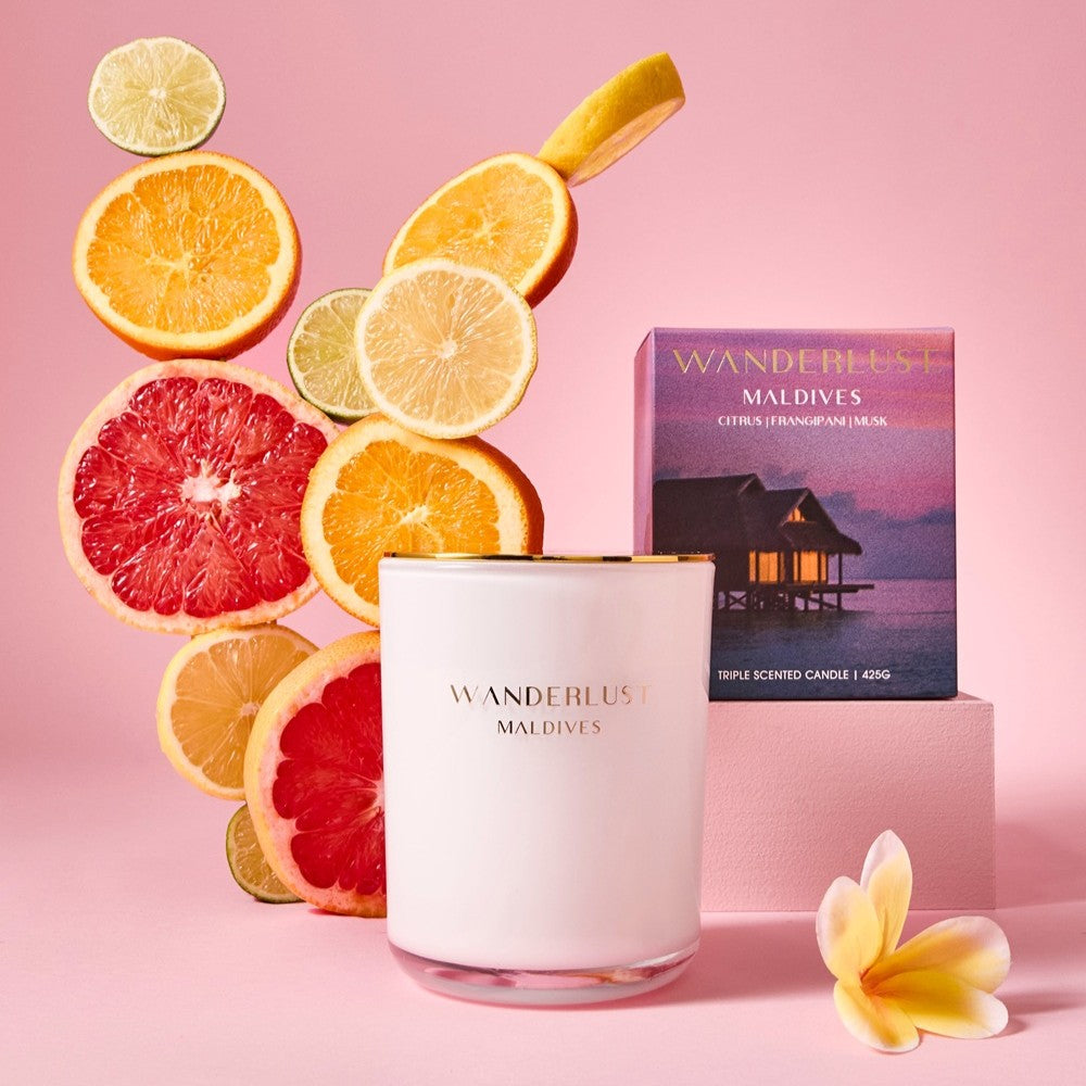 Salt & Pepper Wanderlust Candle with Lid 425g