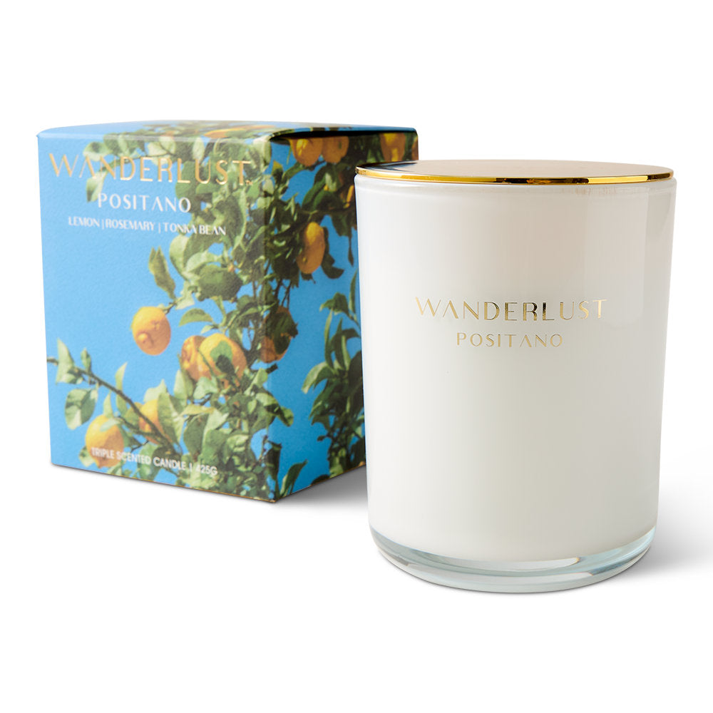 Salt & Pepper Wanderlust Candle with Lid 425g