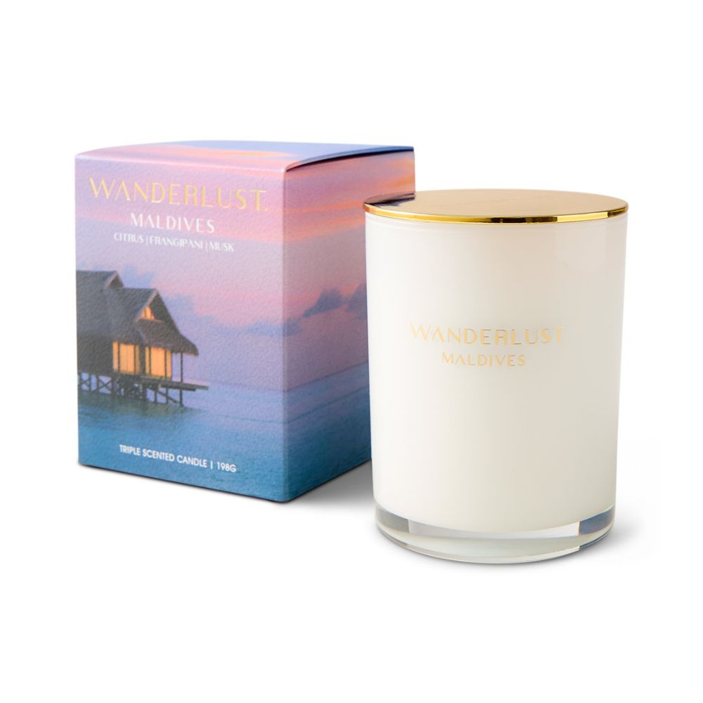 Salt & Pepper Wanderlust Candle with Lid 198g