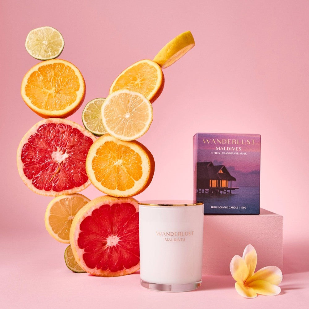 Salt & Pepper Wanderlust Candle with Lid 198g