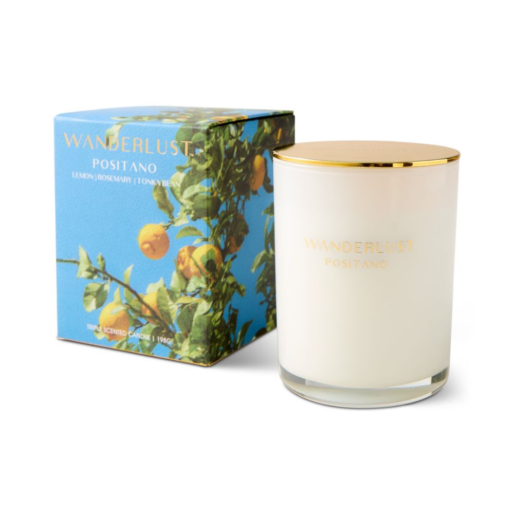 Salt & Pepper Wanderlust Candle with Lid 198g