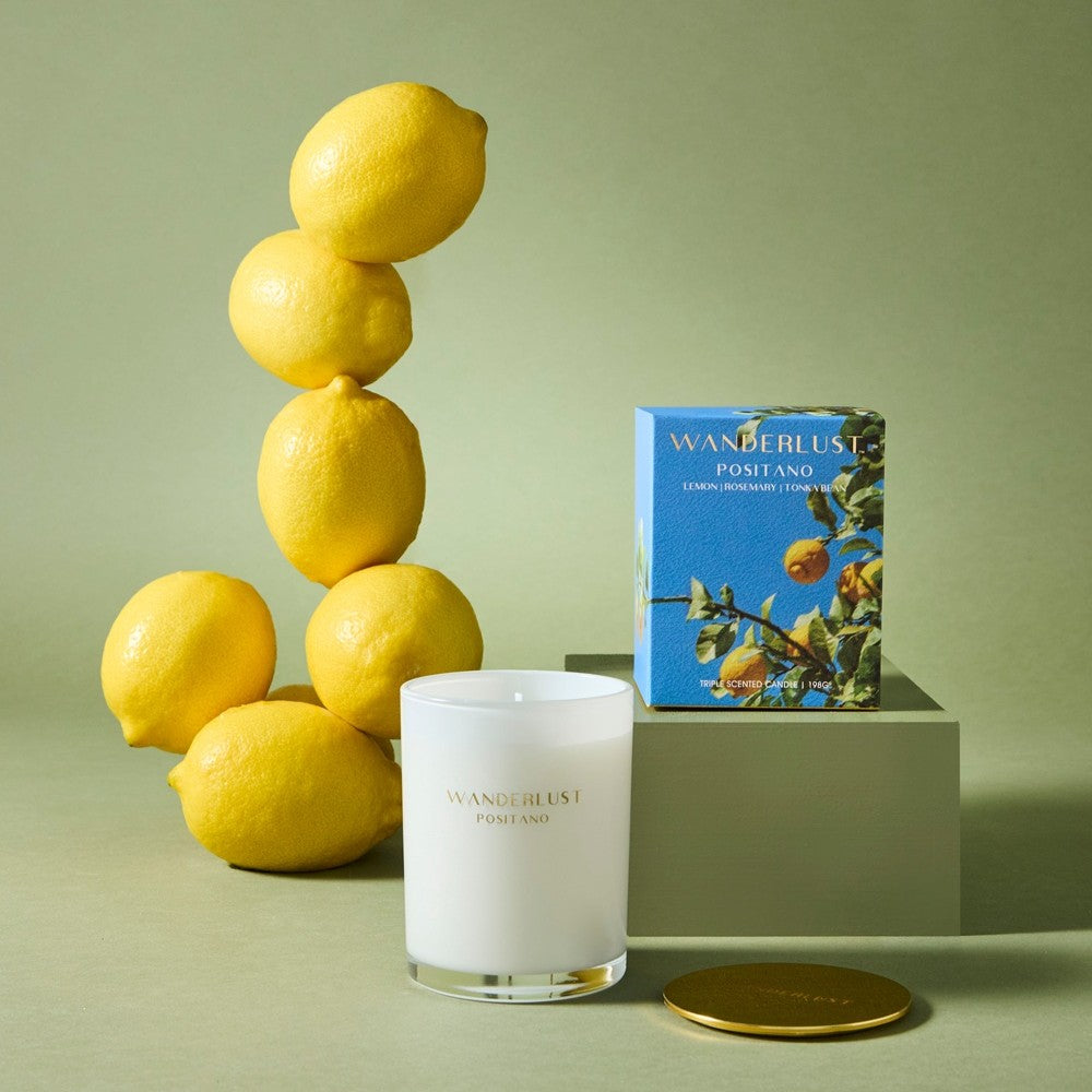 Salt & Pepper Wanderlust Candle with Lid 198g
