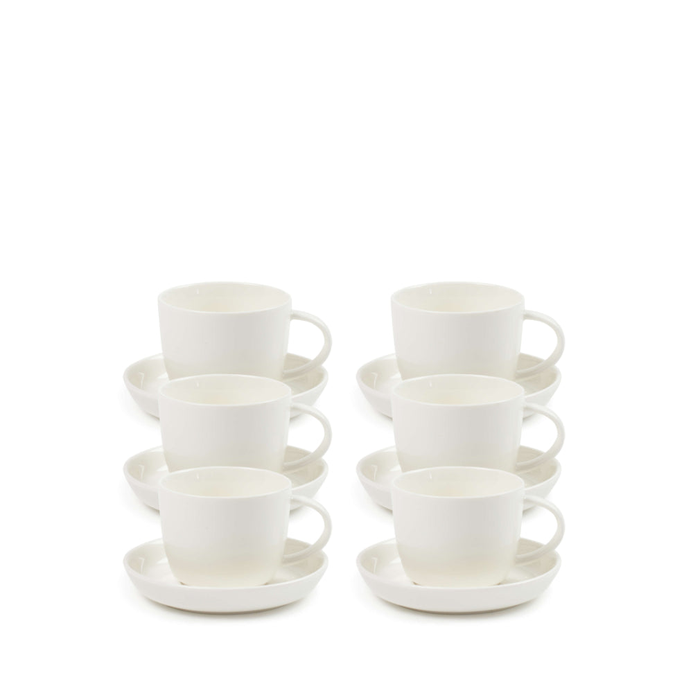 Salt & Pepper Canteen Espresso Cups & Saucers 170mL - Set of 6