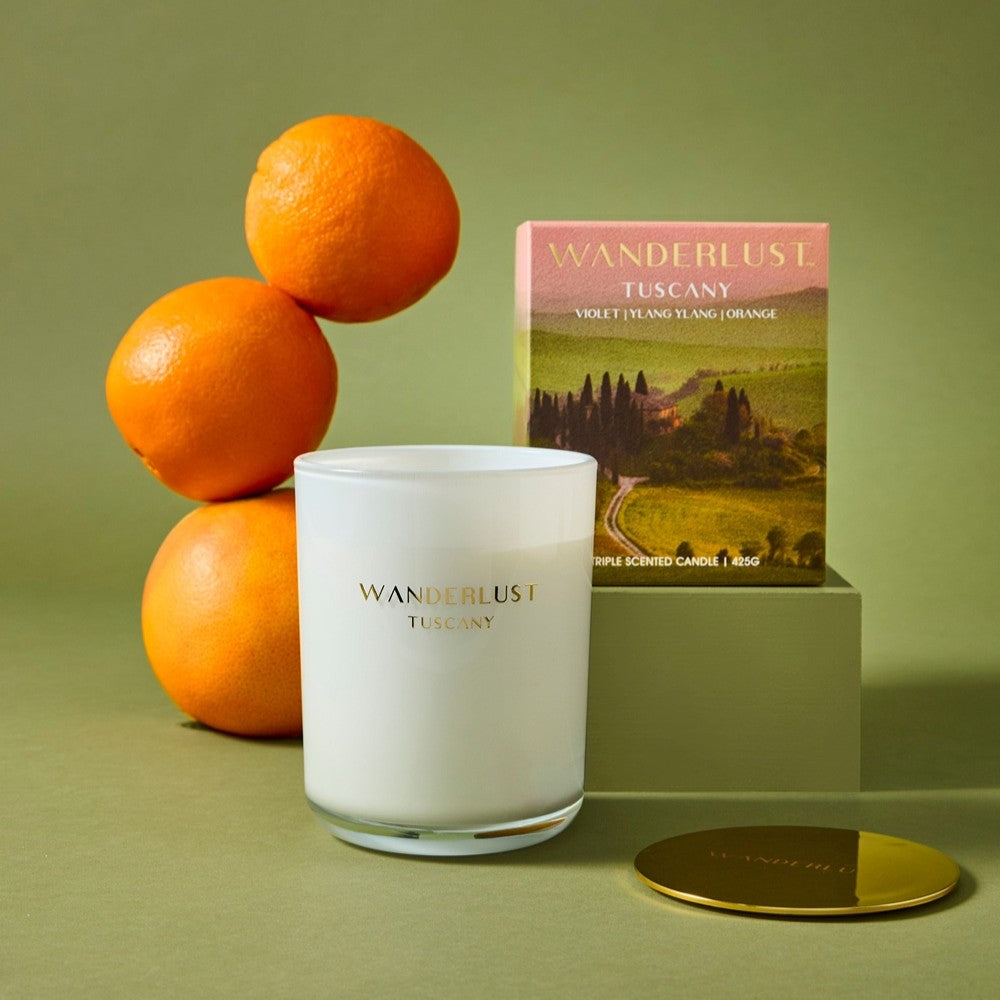 Salt & Pepper Wanderlust Candle with Lid 425g