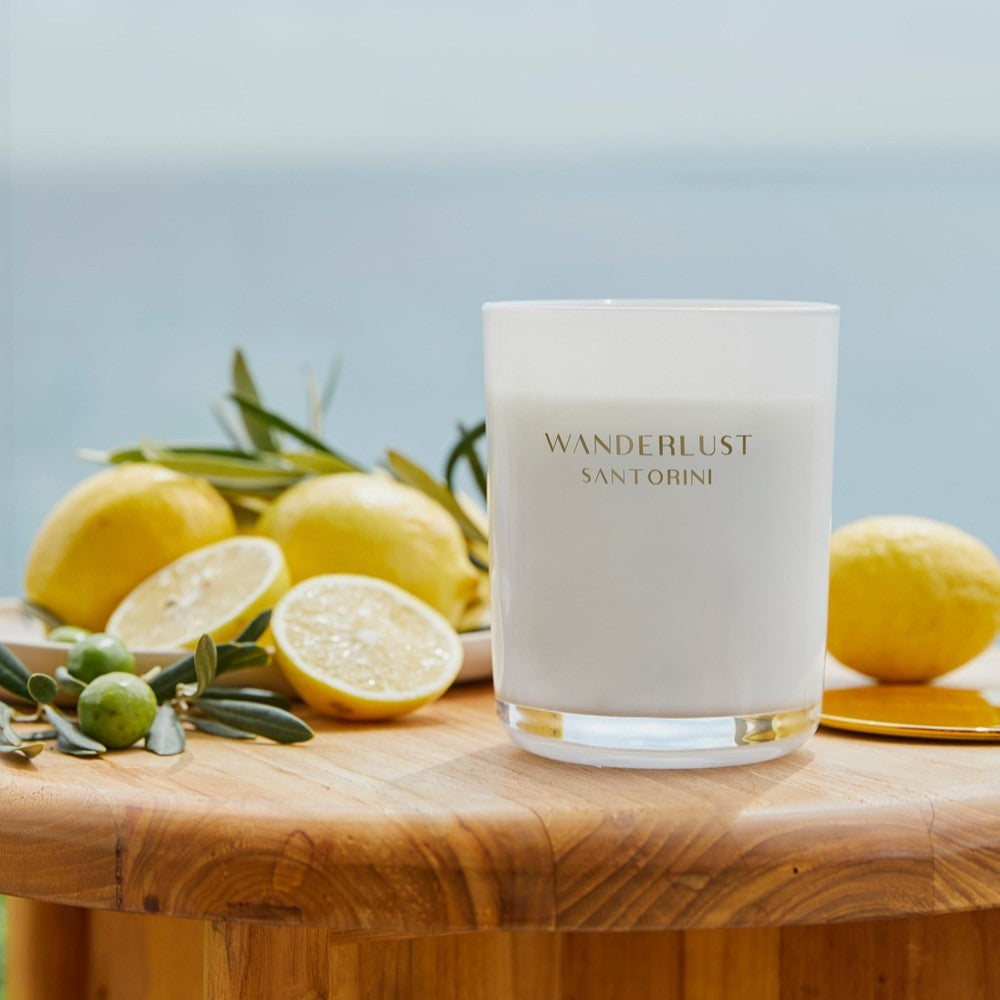 Salt & Pepper Wanderlust Candle with Lid 425g