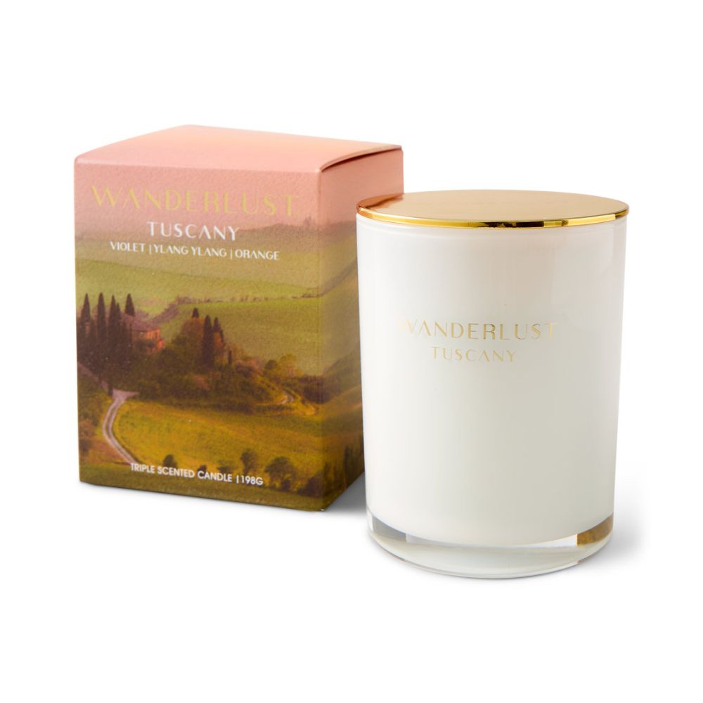 Salt & Pepper Wanderlust Candle with Lid 198g