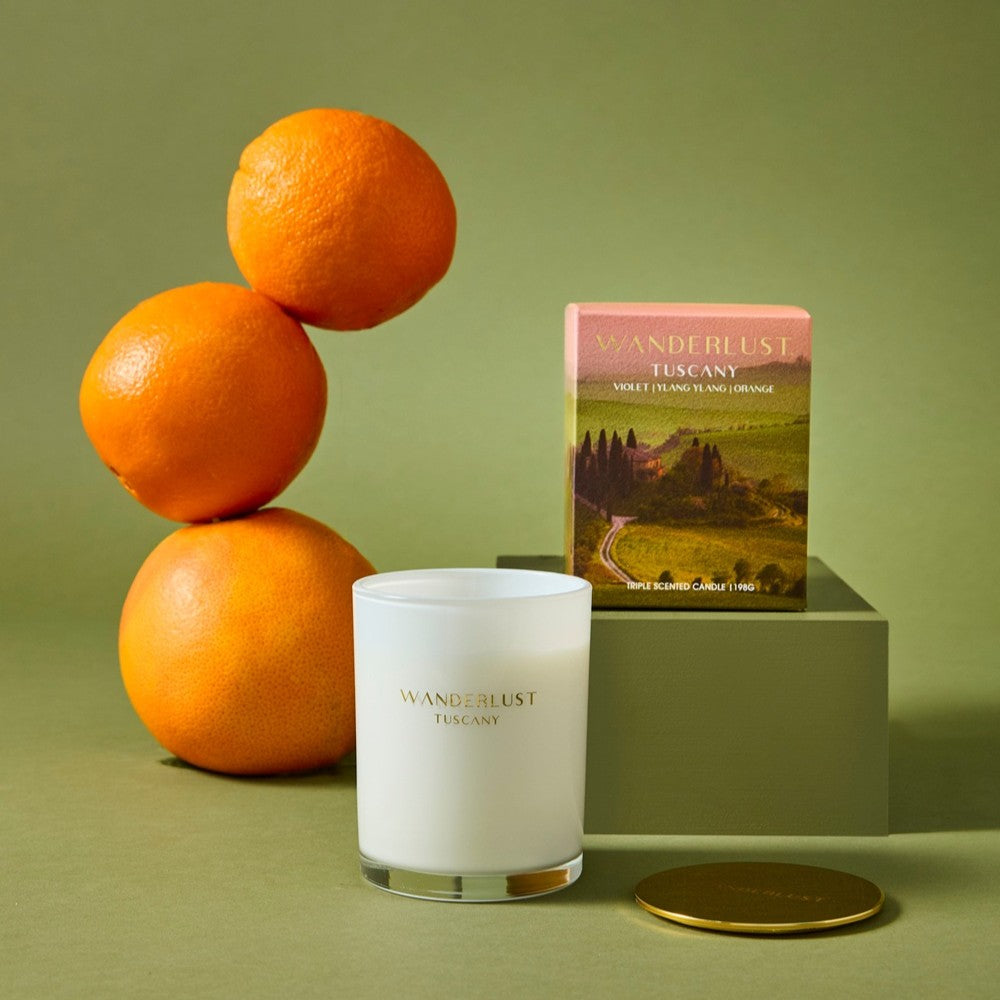 Salt & Pepper Wanderlust Candle with Lid 198g