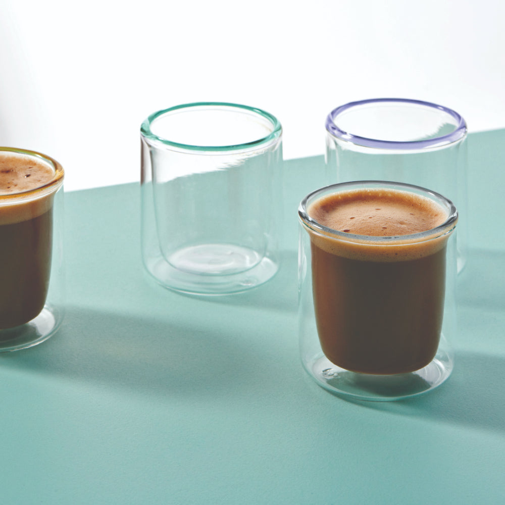 Salt & Pepper Brew Double Wall Latte Glasses 260mL - Set of 4