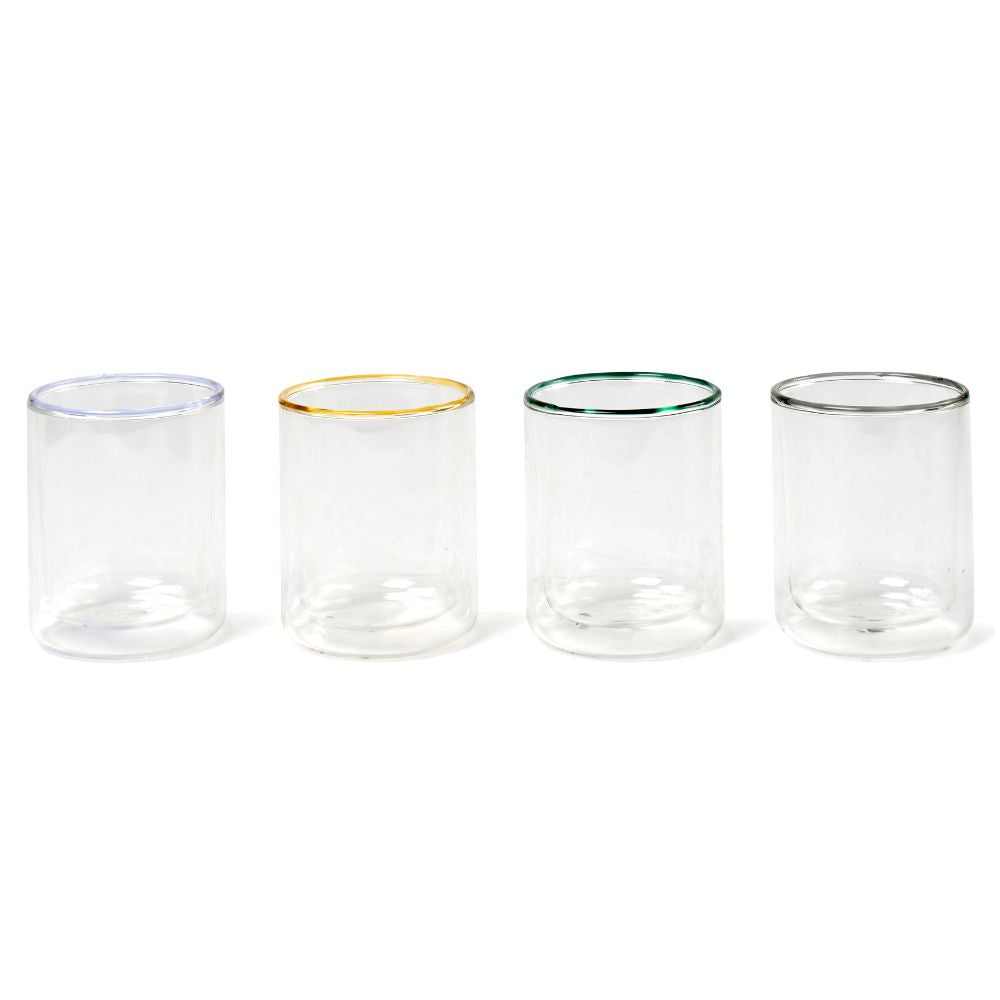Salt & Pepper Brew Double Wall Latte Glasses 260mL - Set of 4