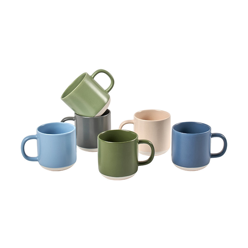 Salt & Pepper Prism Mug 330mL - Set of 6