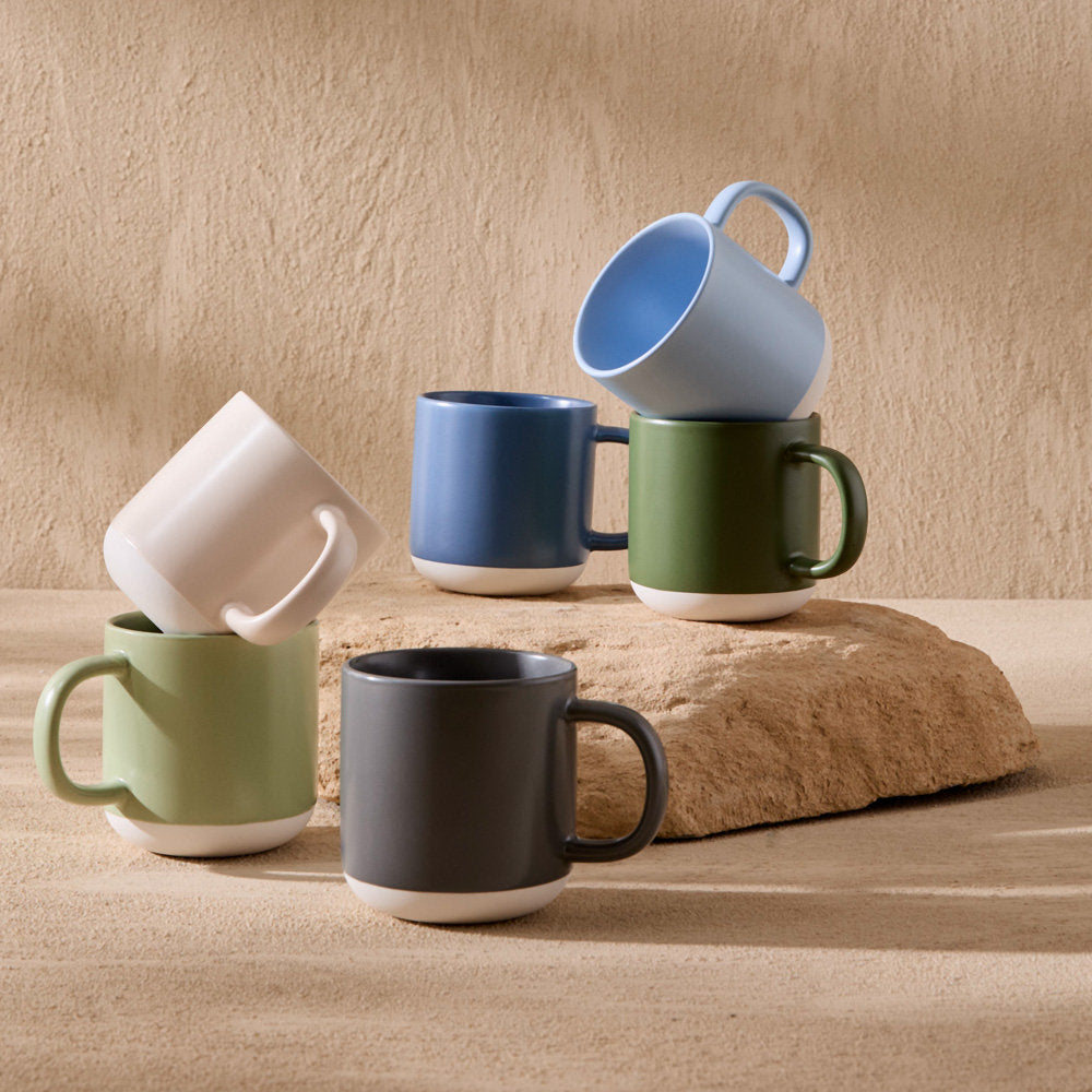 Salt & Pepper Prism Mug 330mL - Set of 6