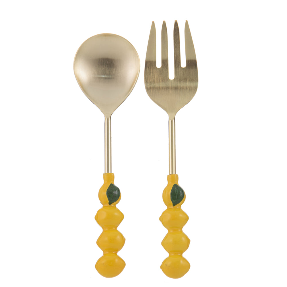 Ladelle Capri Lemon Salad Servers