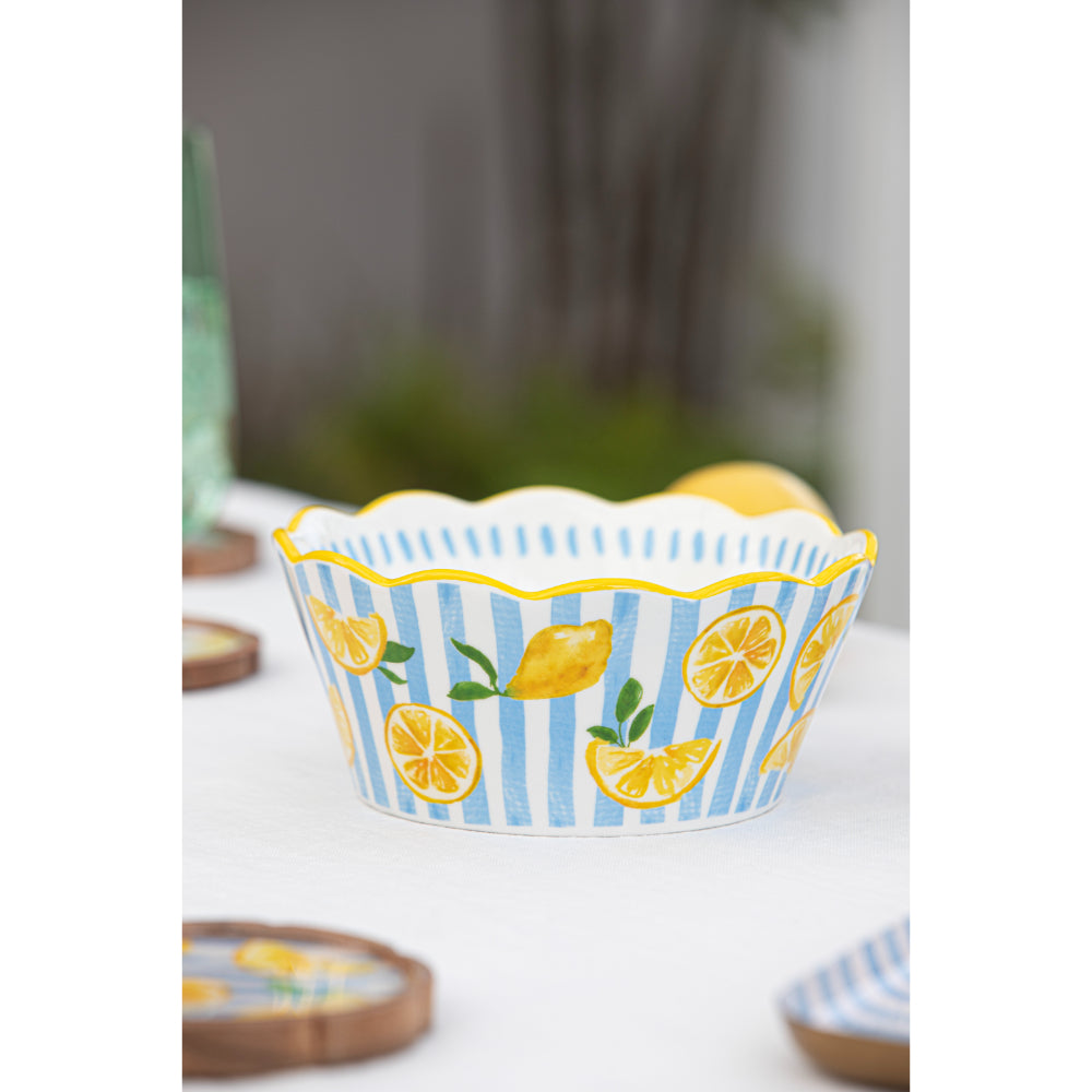 Ladelle Capri Lemon Scallop Bowl