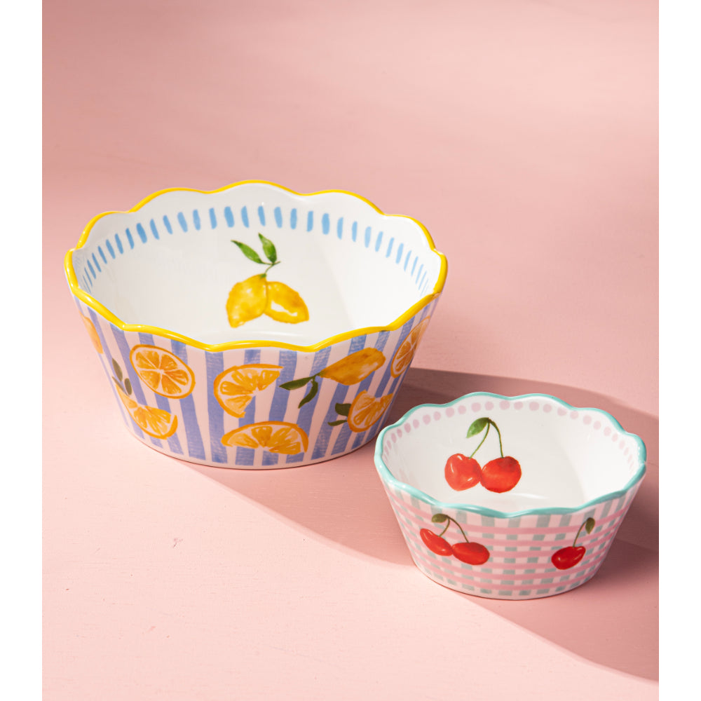 Ladelle Capri Lemon Scallop Bowl