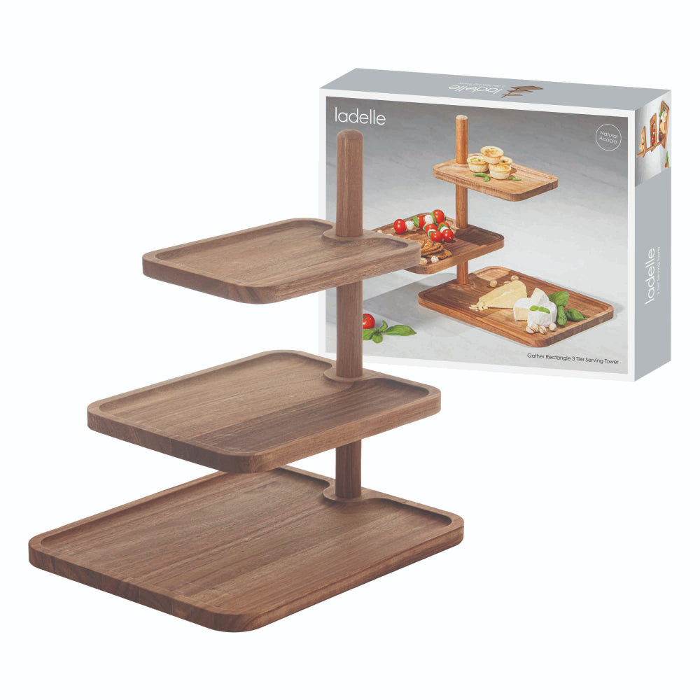 Ladelle Gather Rectangle 3 Tier Serving Tower