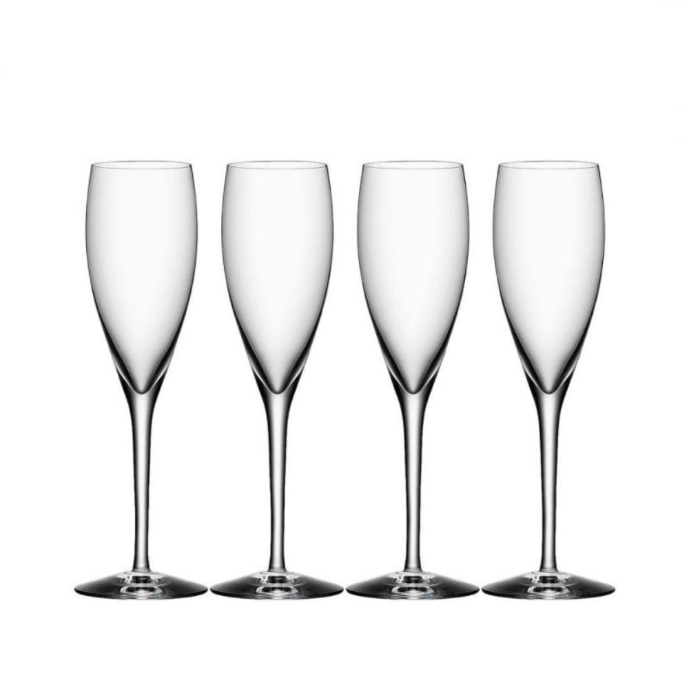 Orrefors More Set Of 4 Champagne Glasses 180ml