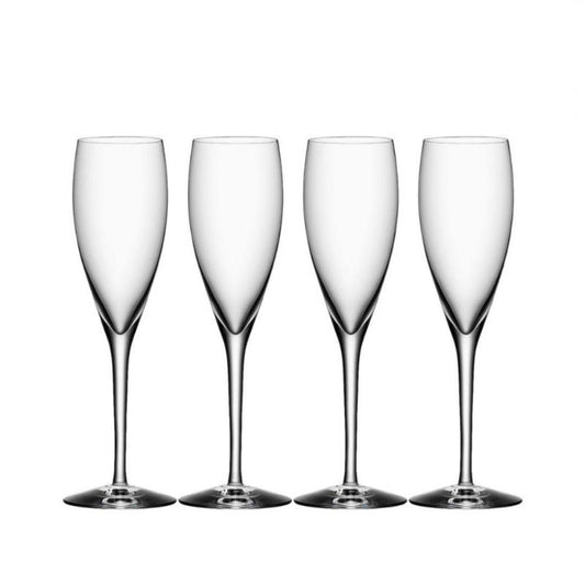 Orrefors More Set Of 4 Champagne Glasses 180ml