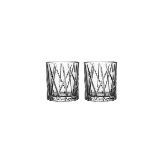 Orrefors Set Of 4 City Old Fashioned Glasses 250ml