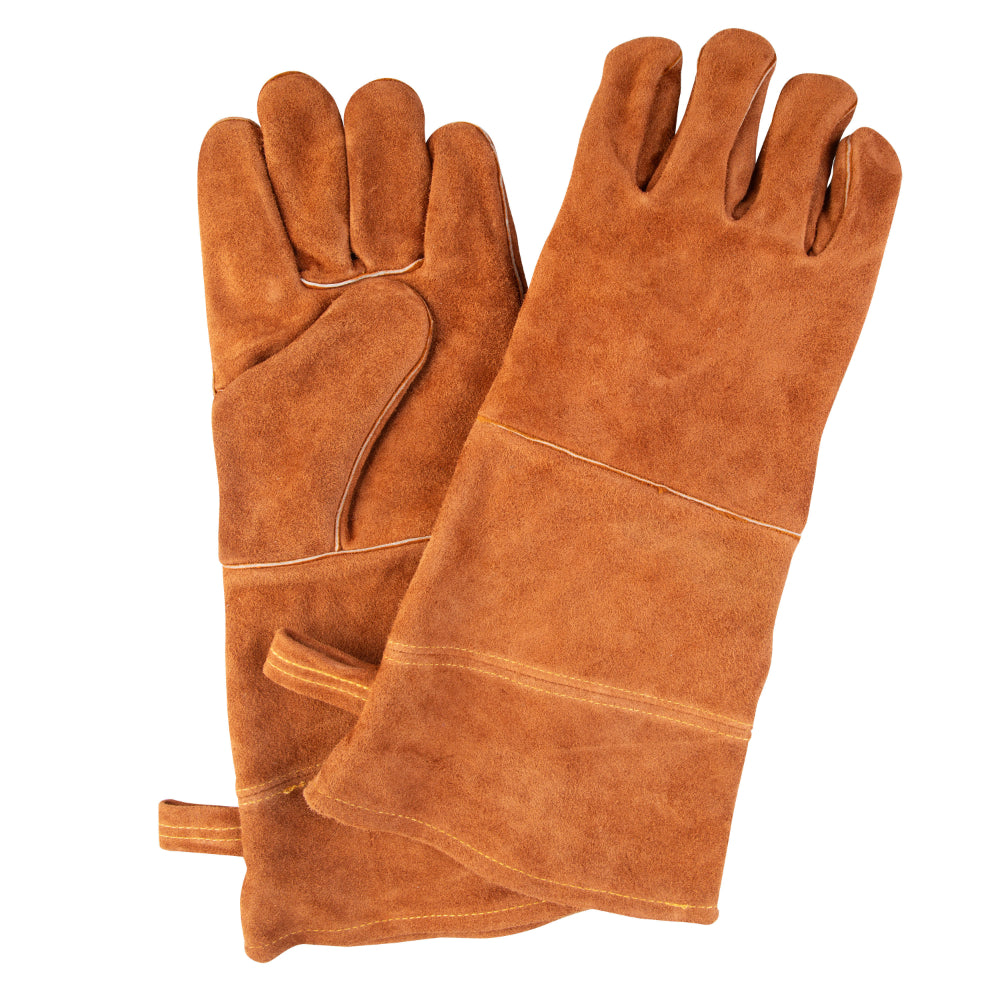 Urban Grill Leather Barbeque Gloves 38cm