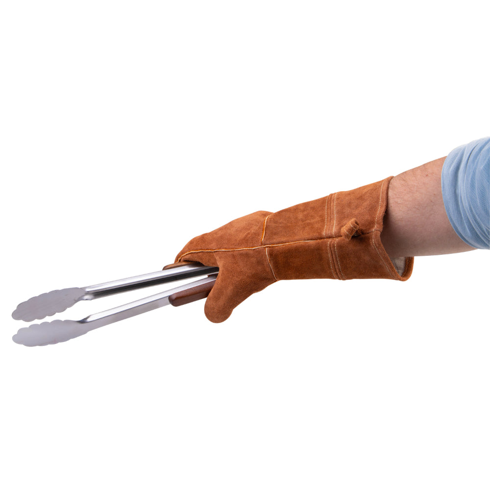Urban Grill Leather Barbeque Gloves 38cm