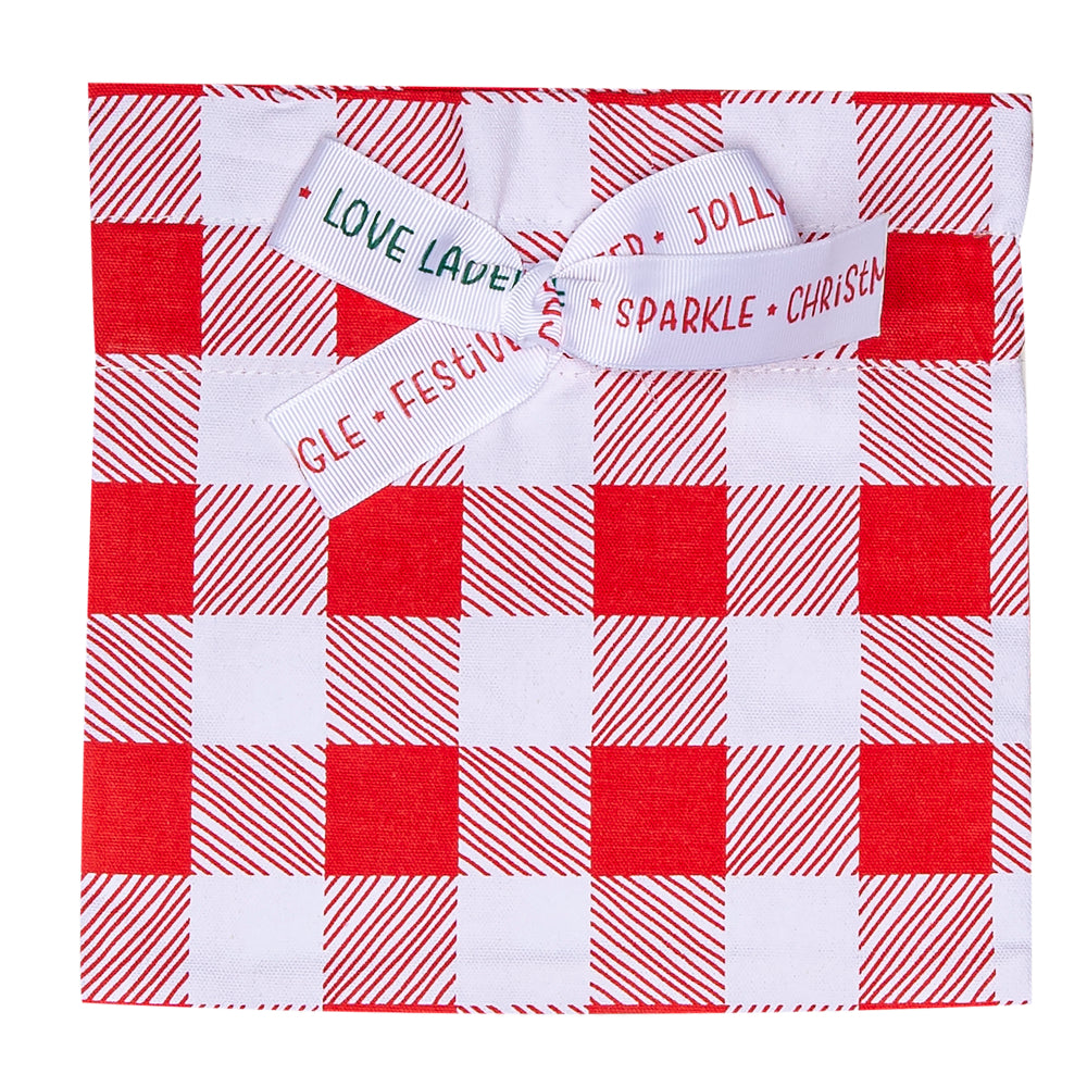 Ladelle Jingle Set Of 3 Reusable Gift Bags