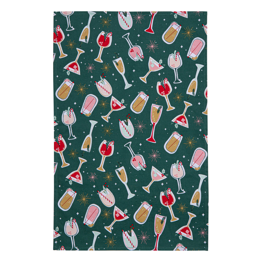Ladelle Lets Get Merry Set Of 2 Kitchen Towels