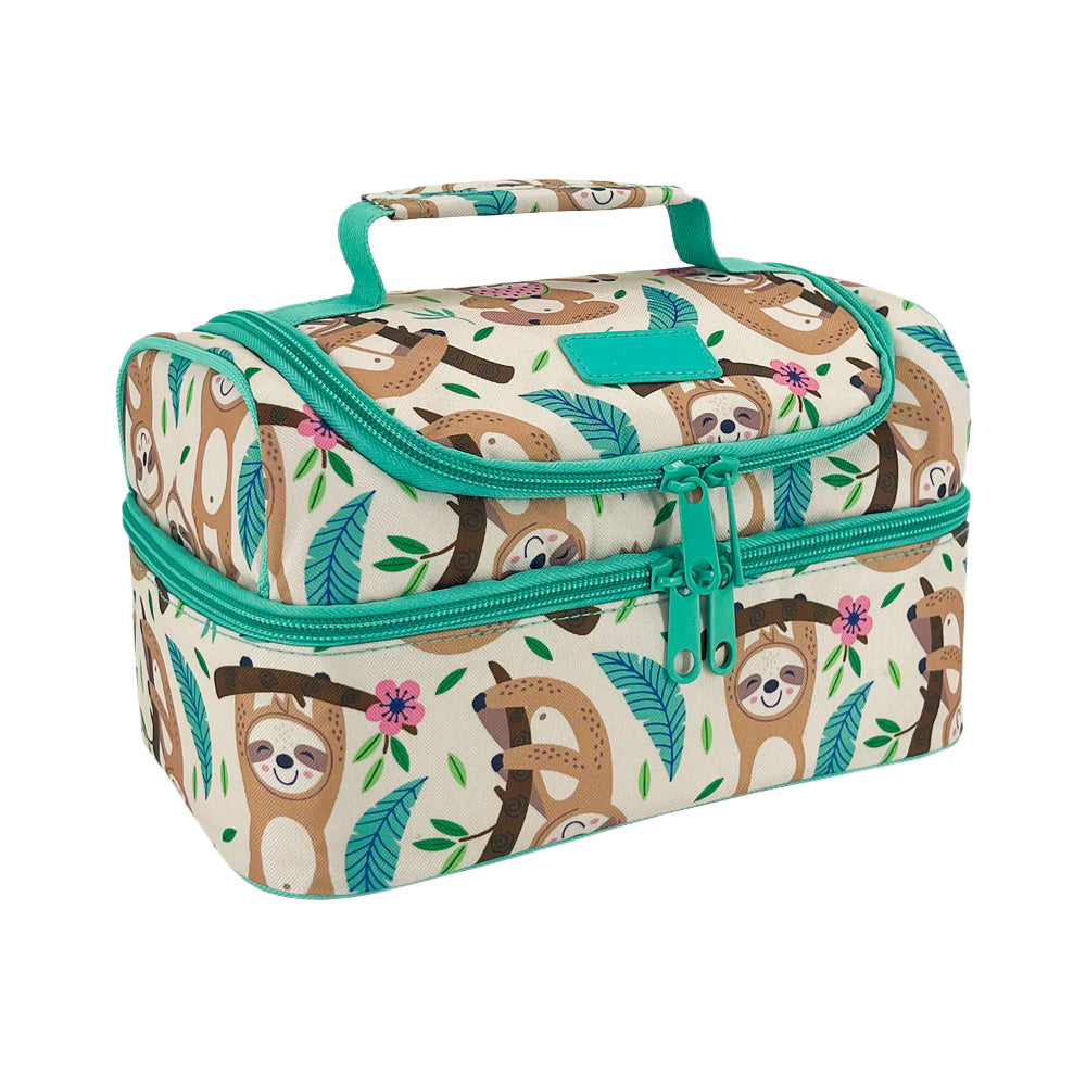 Sachi 'Style 235' Insulated Double Decker Lunch Bag Sleepy Sloths