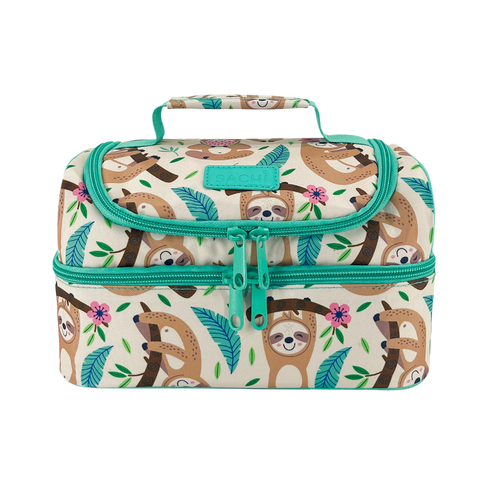 Sachi 'Style 235' Insulated Double Decker Lunch Bag Sleepy Sloths