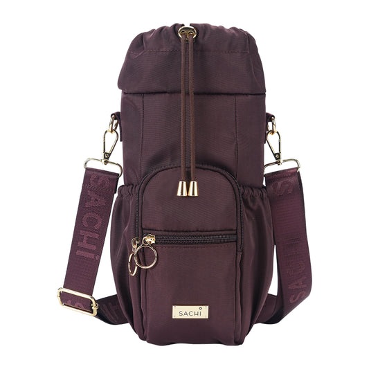 Sachi Crossbody Insulated Bottle Bag Bordeaux