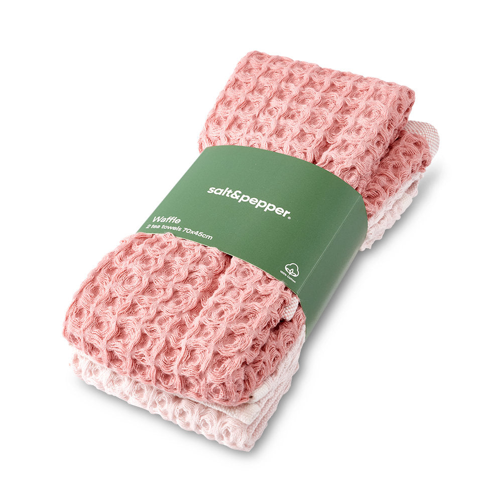 Salt & Pepper Waffle Tea Towel Set of 2