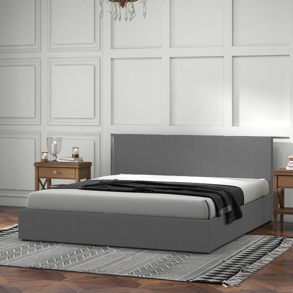 Milano Decor Sienna Luxury Bed With Headboard Grey