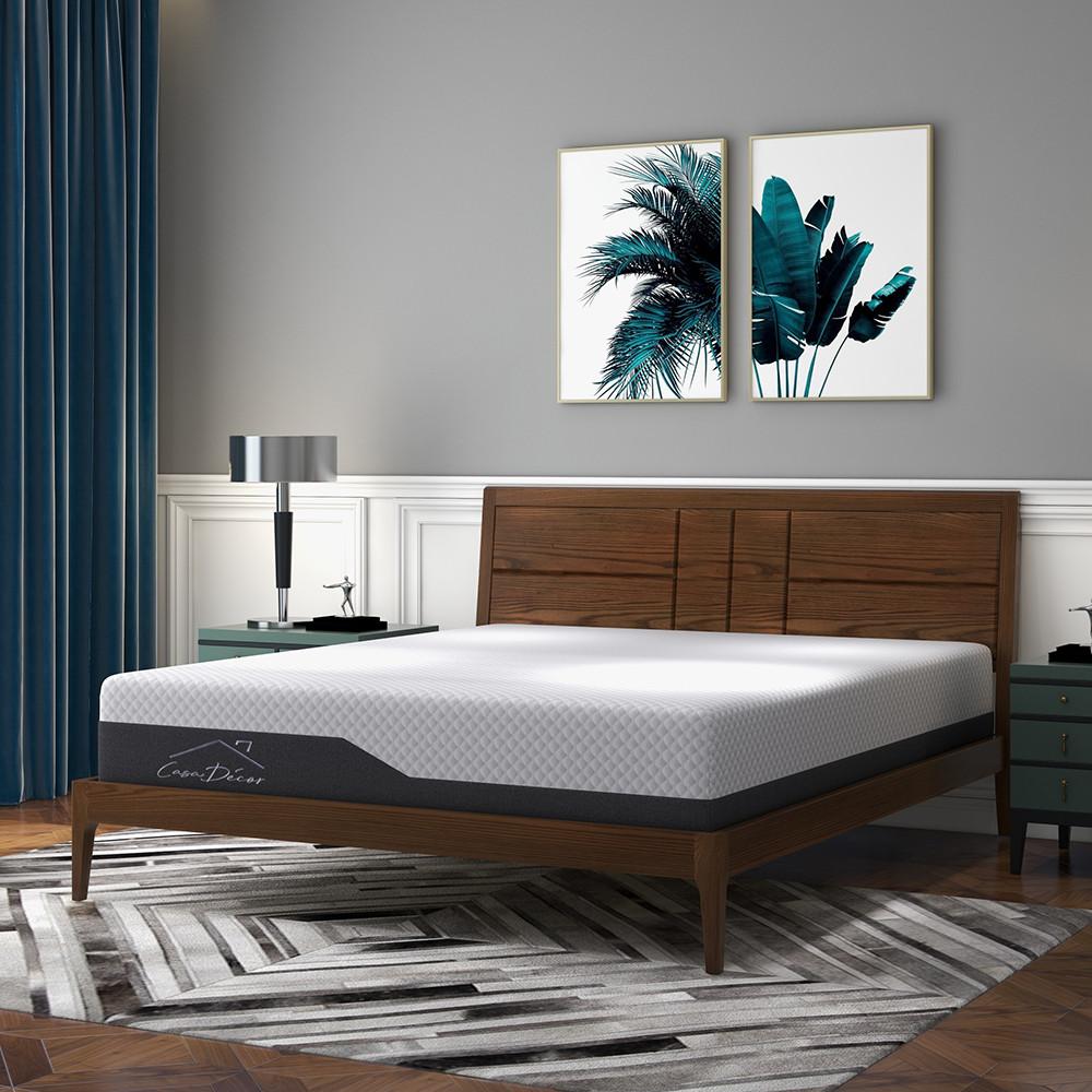 Cooling Foam Mattress on a bedframe in bedroom - House