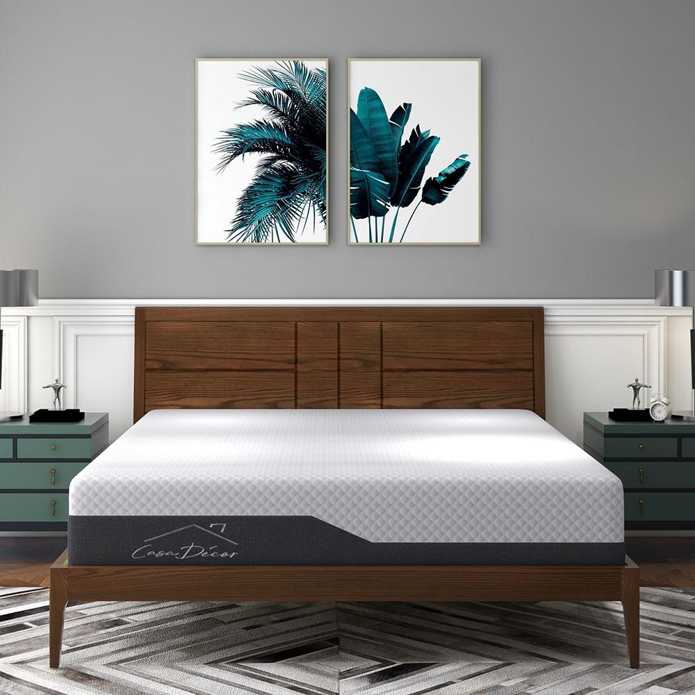 Cooling Foam Mattress on a bedframe in bedroom - House