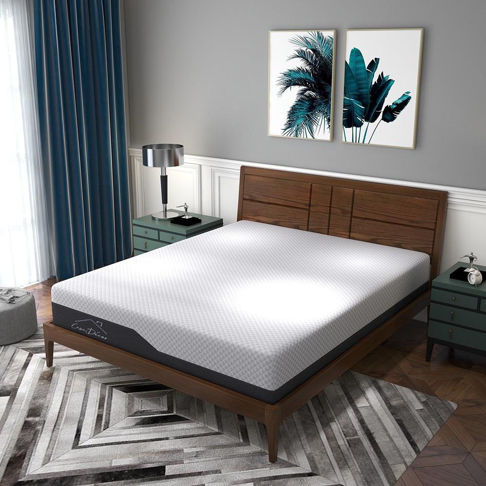 Cooling Foam Mattress on a bedframe in bedroom - House
