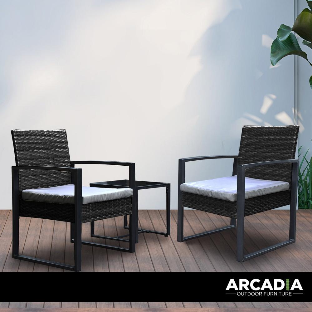 Arcadia Furniture Outdoor Wicker Rattan Patio Set