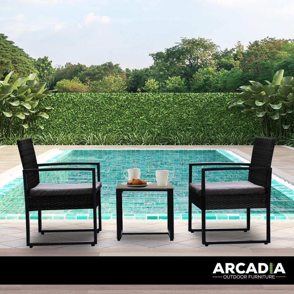 Arcadia Furniture Outdoor Wicker Rattan Patio Set