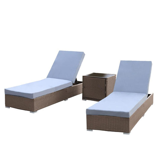 Arcadia Furniture Outdoor Rattan Sunlounge Set