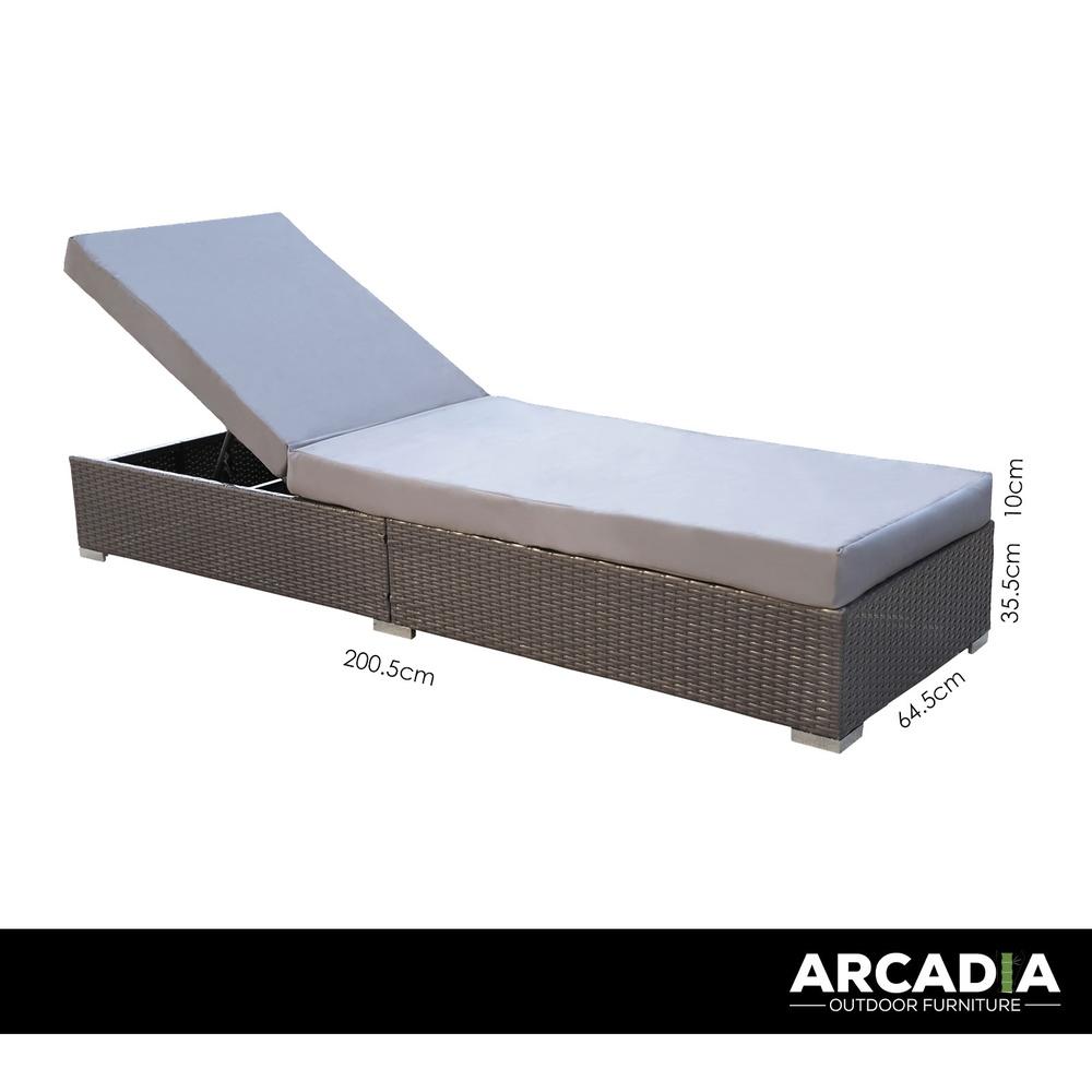 Arcadia Furniture Outdoor Rattan Sunlounge Set