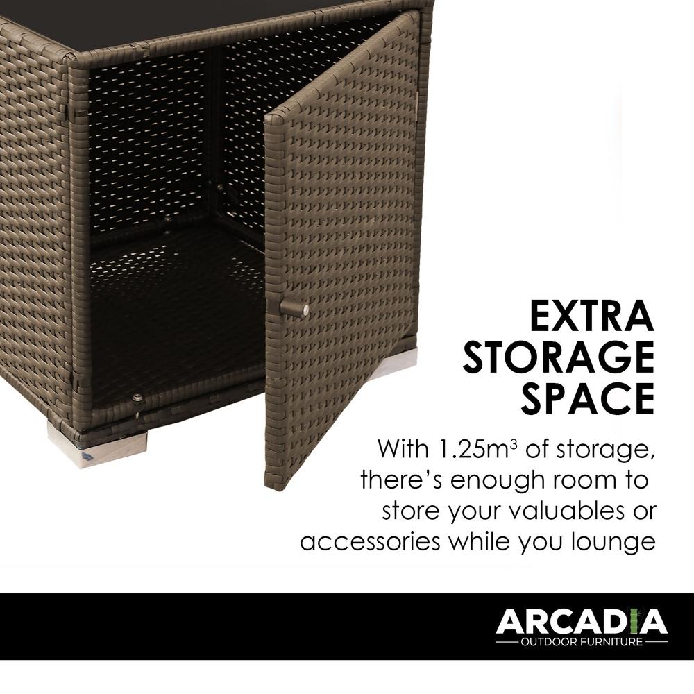 Arcadia Furniture Outdoor Rattan Sunlounge Set