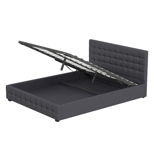 Milano Decor Eden Gas Lift Bed Charcoal - House