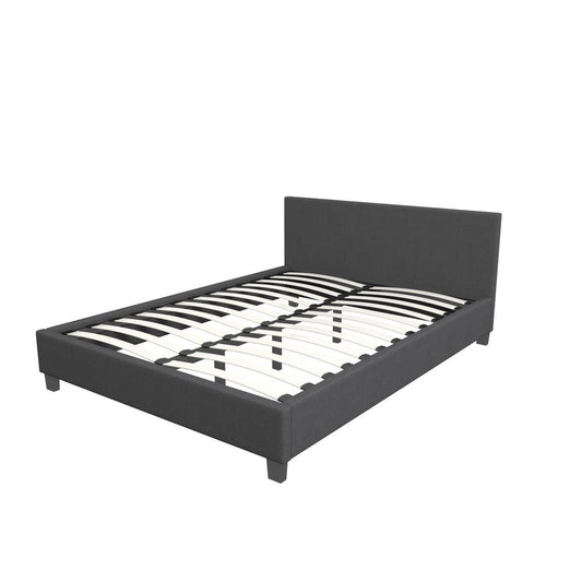 Milano Decor Sienna Luxury Bed With Headboard Charcoal - House