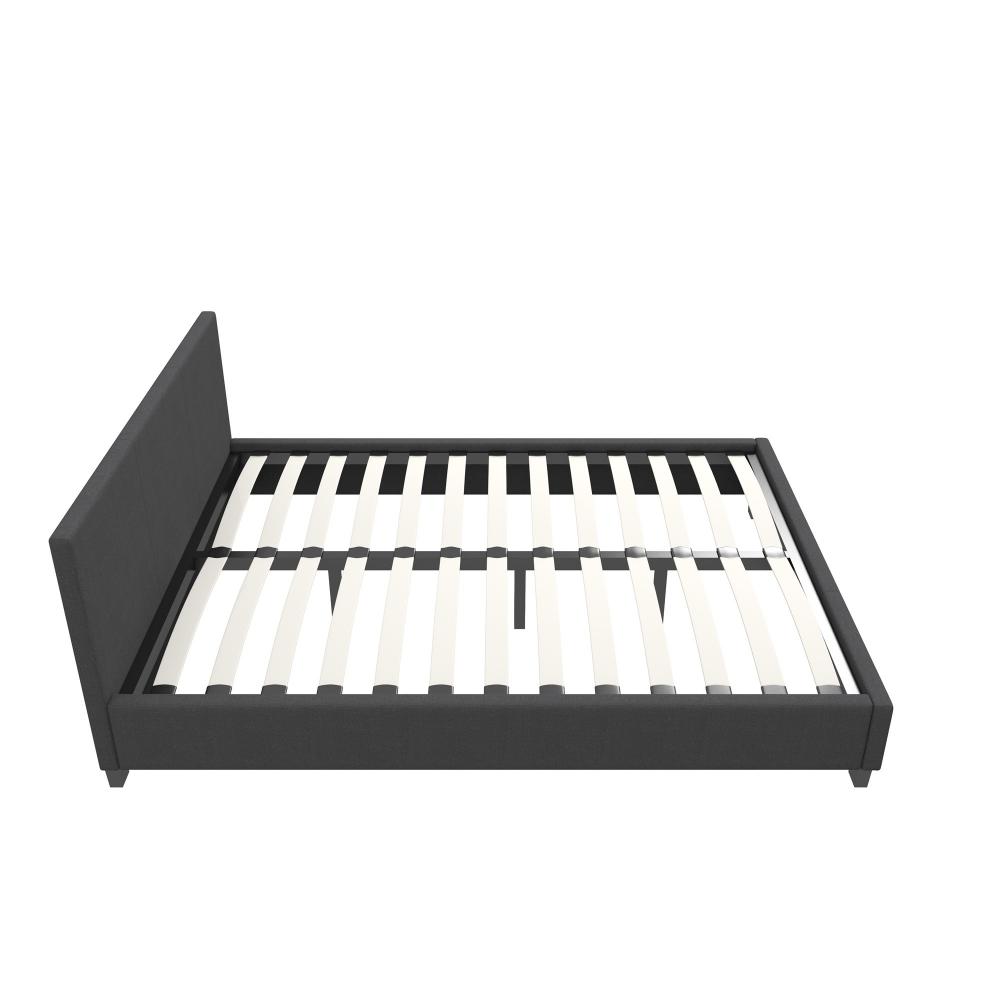 Milano Decor Sienna Luxury Bed With Headboard Charcoal