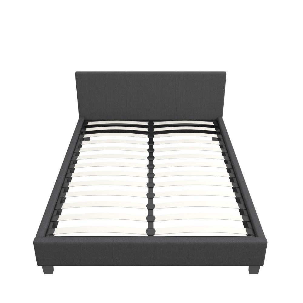 Milano Decor Sienna Luxury Bed With Headboard Charcoal