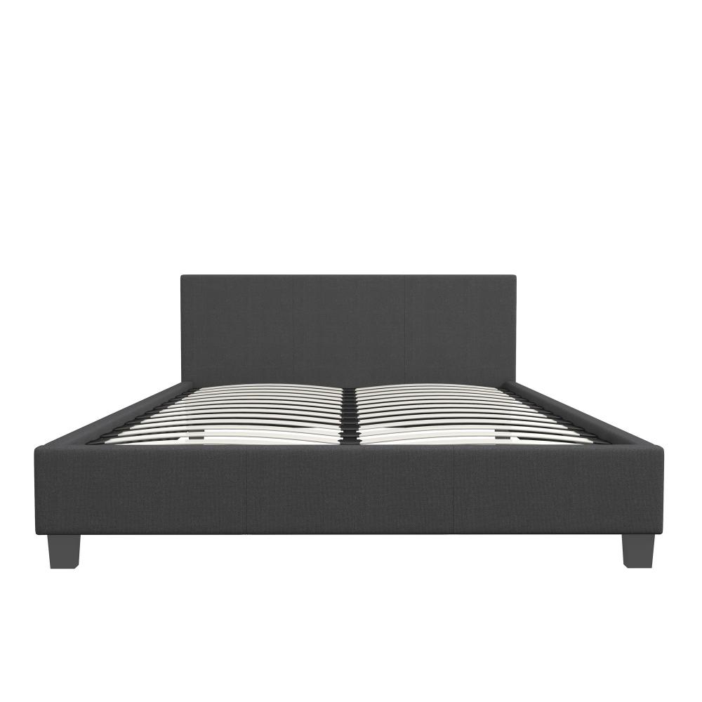 Milano Decor Sienna Luxury Bed With Headboard Charcoal