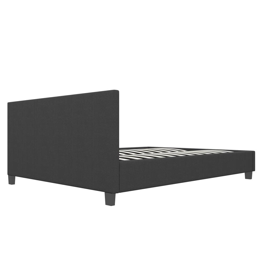 Milano Decor Sienna Luxury Bed With Headboard Charcoal