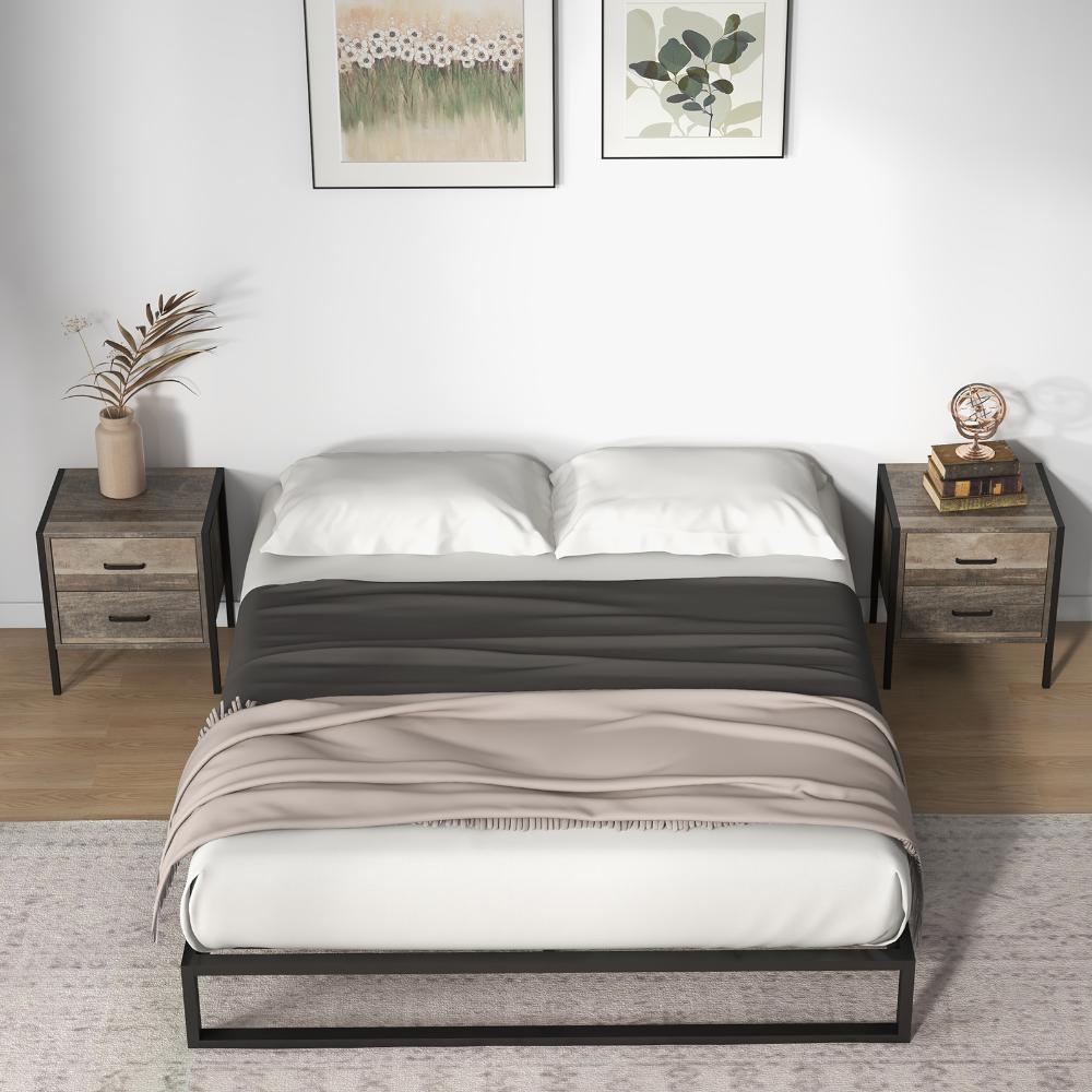 Milano Decor Florence Metal Bed Base Single
