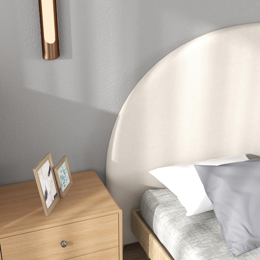 Milano Decor Newark Curved Bedhead Queen