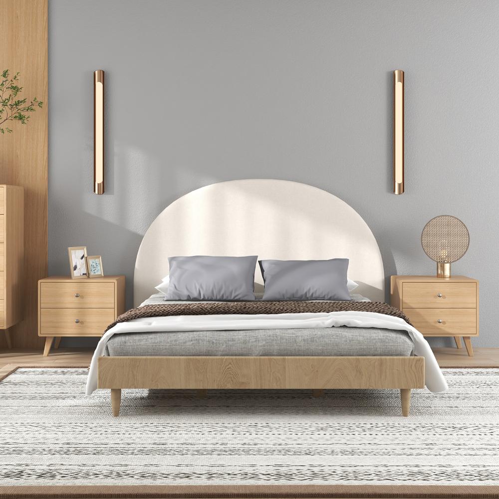 Milano Decor Newark Curved Bedhead Queen