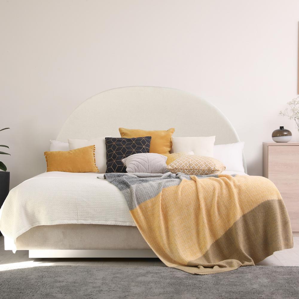 Milano Decor Newark Curved Bedhead Queen