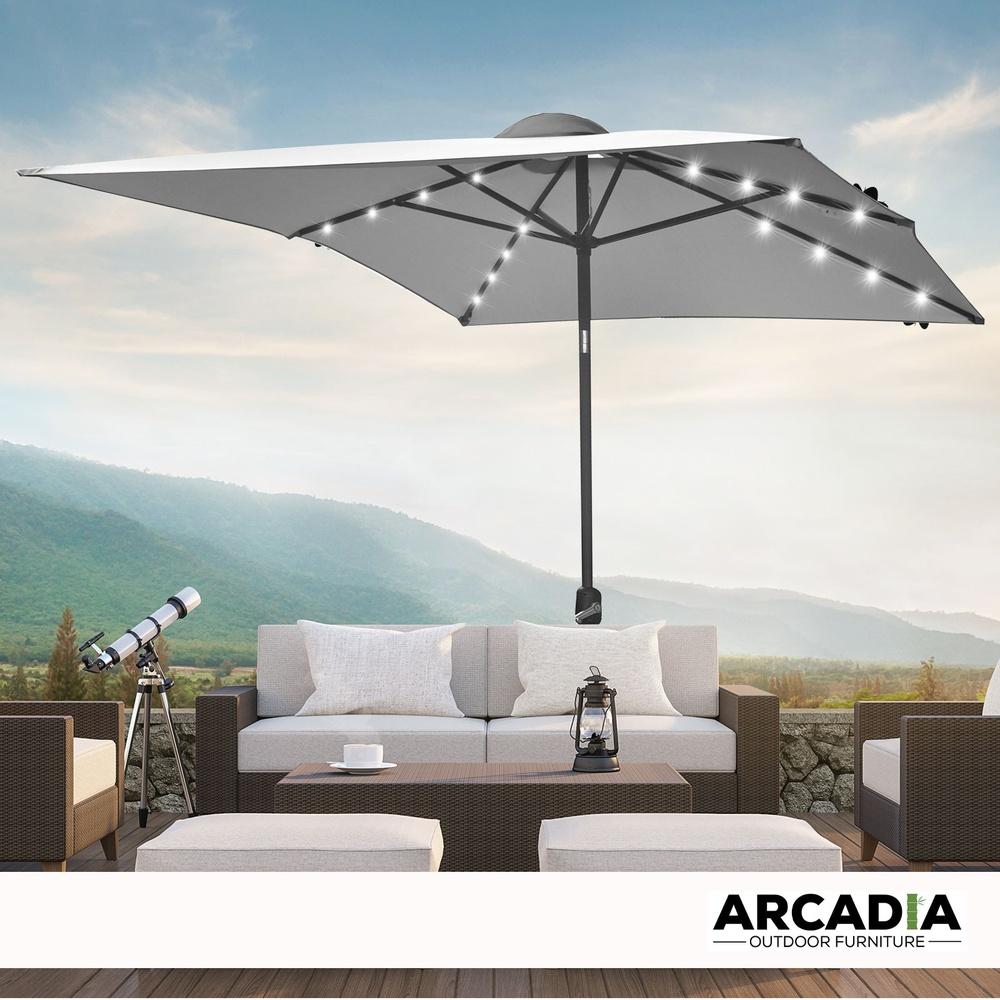 Arcadia Furniture Umbrella 3 Metre Umbrella With Solar Led Lights